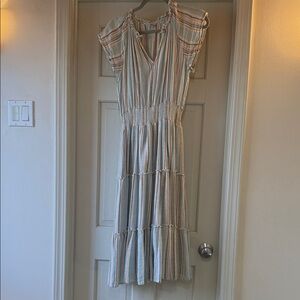 Rails Multicolor Striped Midi Dress
